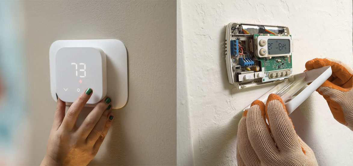 professional install AC thermostat
